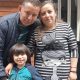 Mariela Sánchez y su familia, cuidadora de Usaquén