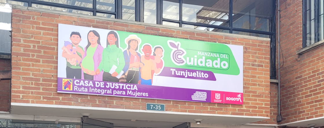 Fachada principal de entidad ancla de manzana del cuidado de Tunjuelito