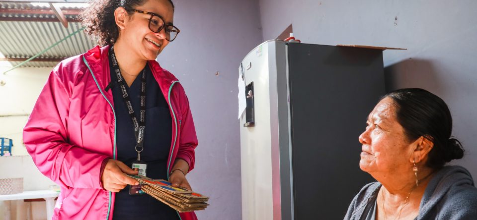 Beneficiarios y Profesional de Asistencia en Casa en Ciudad Bolívar