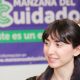 Visitante de manzana del cuidado